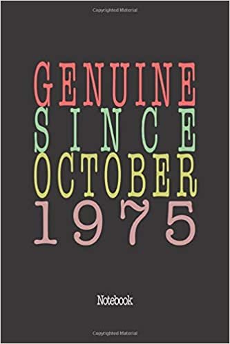 تحميل Genuine Since October 1975: Notebook