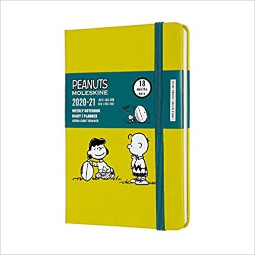 ダウンロード  Moleskine 2020-21 Peanuts Weekly Planner, 18M, Pocket, Ball, Hard Cover (3.5 x 5.5) 本