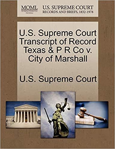 U.S. Supreme Court Transcript of Record Texas & P R Co v. City of Marshall