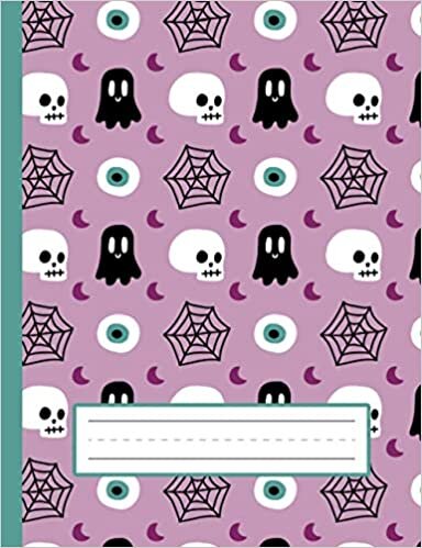 indir Cute Ghost Skulls, Eyeballs - Halloween Primary Composition Notebook For Kindergarten To 2nd Grade (K-2) Kids: Standard Size, Dotted Midline, Blank Handwriting Practice Paper Notebook For Girls, Boys