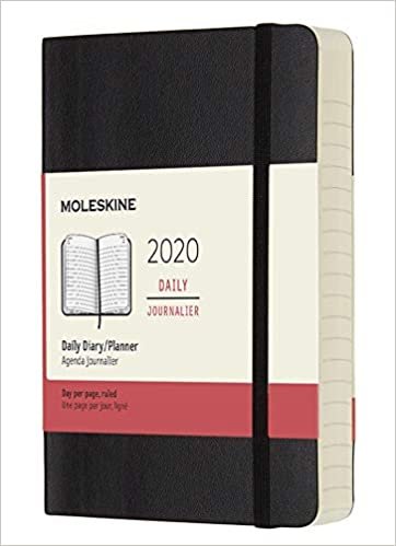 Moleskine Classic 12 Month 2020 Daily Planner, Soft Cover, Pocket (3.5" x 5.5") Black
