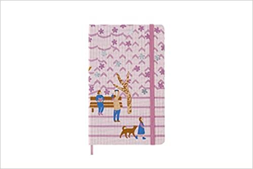 Moleskine Germany GmbH Moleskine Limited Edition Notebook, Sakura Notebook, Blank Pages and Fabric Hard Cover, Large 13 x 21 cm, Bench Theme and Dark Pink Colour تكوين تحميل مجانا Moleskine Germany GmbH تكوين