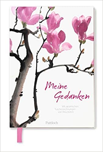Die Poesie der Kirschblüte - Meine Gedanken: punktkariertes Notizbuch mit Tusch-Illustrationen, 14 x 21 cm indir