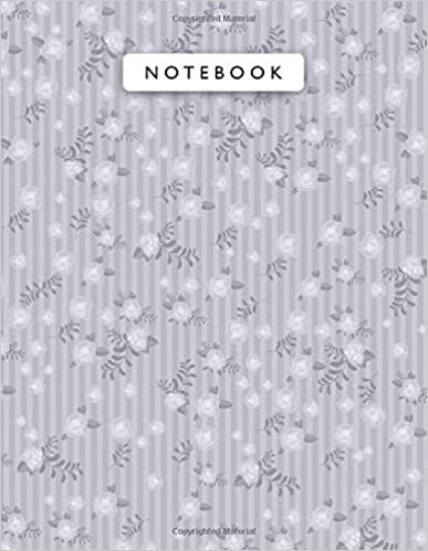 Notebook Lavender (Web) Color Small Vintage Rose Flowers Mini Lines Patterns Cover Lined Journal: College, Wedding, A4, Journal, 110 Pages, 21.59 x ... Monthly, Planning, Work List, 8.5 x 11 inch
