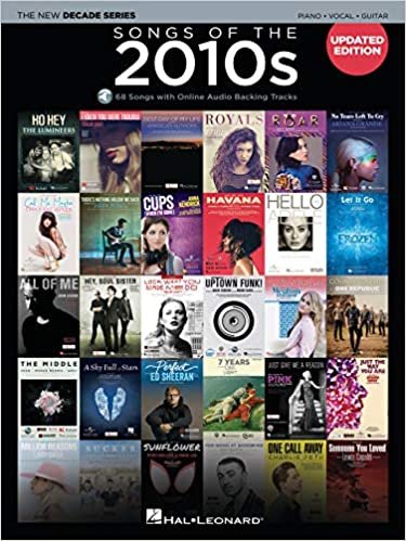 Songs of the 2010s Piano, Vocal, Guitar: 68 Songs with Online audio Backing Tracks (The New Decade) indir