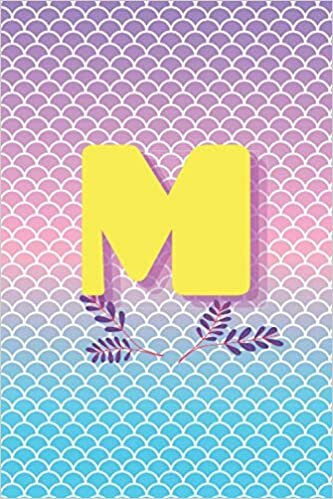 indir M: : Monogram Initial M Notebook for Women, Girls and School, Pink cover,Flowers, Lined Journal , Diary for Writing &amp; Note Taking for Girls and Women, Journal 6x9 inch 130 pages
