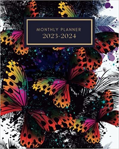 2023-2024 Monthly Calendar Planner: 2 Year Agenda and Schedule Organiser for Women. For school college office or work