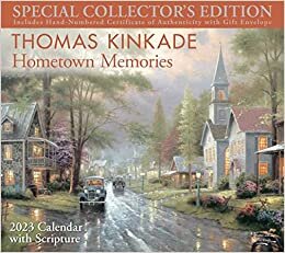 ダウンロード  Thomas Kinkade Special Collector's Edition with Scripture 2023 Deluxe Wall Calen 本