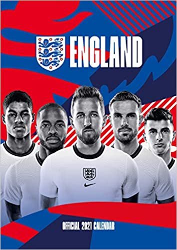 England Men Football 2021 Calendar - Official A3 Wall Format Calendar