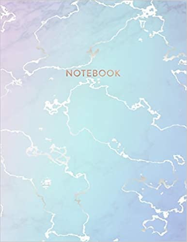 اقرأ Notebook: Precious Blue Marble and Rose Gold - 8.5 x 11, 150 Wide Ruled Pages - Gift for Women and Teen Girls الكتاب الاليكتروني 