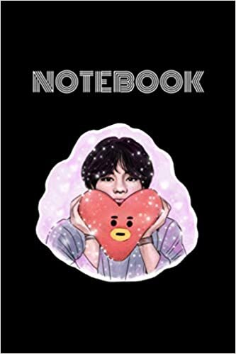 NoteBook: BTS Cute Notebook V BTS and Tata BT21 Kpop Notebook 6x9 - 120 page Perfect for anyone who needs to take notes make plans or keep track of ... Kids Students Girls for Home School College.