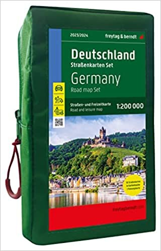 ダウンロード  Deutschland, Strassenkarten-Set 1:200.000, 2024/2025, freytag & berndt: 18 Strassenkarten in praktischer Kartentasche 本