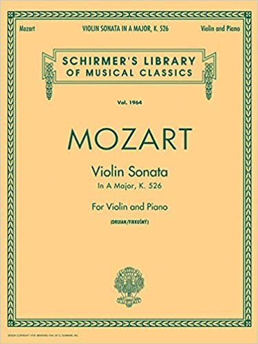 Sonata in A, K.526: Schirmer Library of Classics Volume 1964 Violin and Piano indir