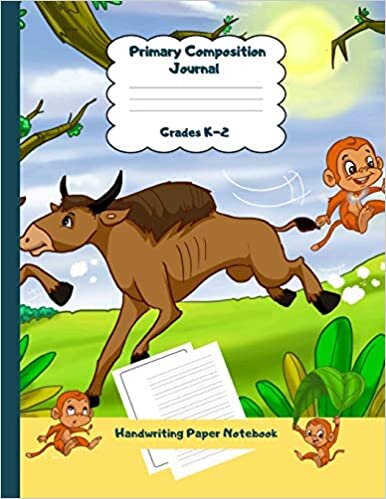 indir Primary Composition Journal Grades K-2 Handwriting Paper Notebook: Jungle Theme Dashed Mid Line School Exercise Book Plus Sketch Pages for Boys and ... Haddi Handwriting Practice Paper, Band 17)