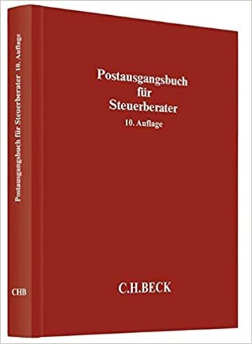 indir Postausgangsbuch für Steuerberater (Schriften des Deutschen wissenschaftlichen Steuerinstituts der Steuerberater e.V.)