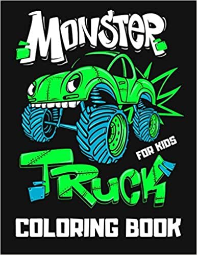 indir Monster Truck Coloring Book For Kids: Large Monster Truck Colouring Book for Children | 60 Pages of Cool Big Vehicles to Color | Unique Gift for Monster Truck Lovers Boys &amp; Girls