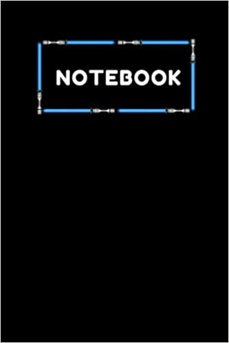 Notebook for note taking lightsaber blue, black 6x9 book 100 pages: Journal sheets indir