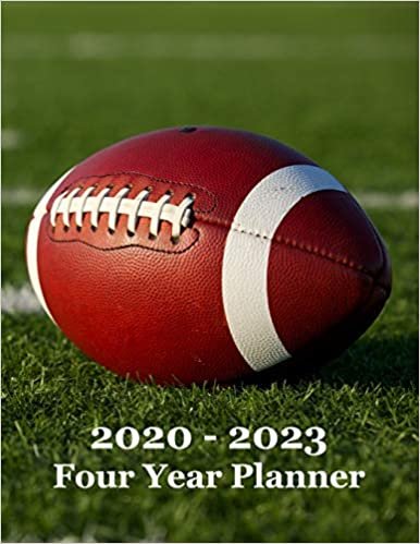2020 – 2023 Four Year Planner: Football on Football Field Cover – Includes Major U.S. Holidays and Sporting Events indir