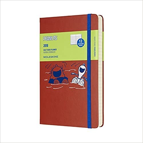 Moleskine Limited Edition Peanuts, 12 Month Daily Planner, Large, Coral Orange (5 x 8.25) ダウンロード