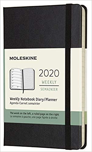 Moleskine Classic 12 Month 2020 Weekly Planner, Hard Cover, Pocket (3.5" x 5.5") Black