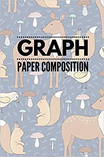 تحميل Graph Paper Composition: Graph Paper 6&quot; x 9&quot; Cute Forest Quad Ruled 4x4, Grid Paper for school student, office, kids Notebooks
