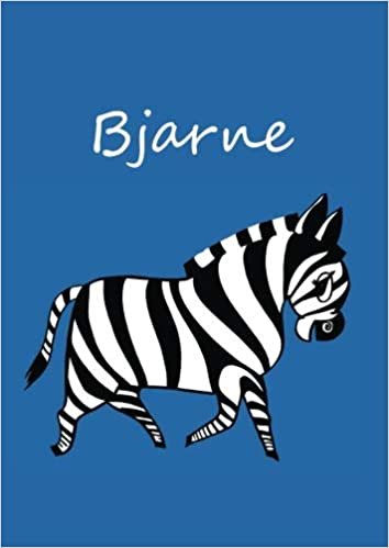 indir Bjarne: individualisiertes Malbuch / Notizbuch / Tagebuch - Zebra - A4 - blanko