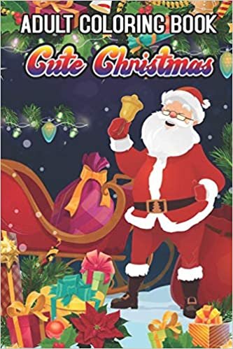 indir Adult Coloring Book Cute Christmas: Beautiful Holiday Designs. Coloring Books for Adults Relaxation/ 50 Cute Christmas Coloring Pages