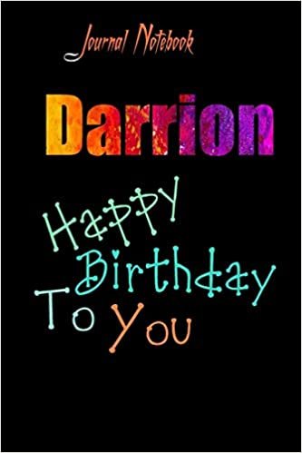 Darrion: Happy Birthday To you Sheet 9x6 Inches 120 Pages with bleed - A Great Happybirthday Gift indir