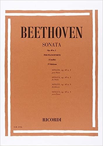 32 Sonate: N. 19 in Sol Min. Op. 49 N. 1 Piano indir