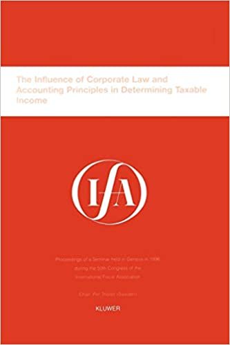 اقرأ ifa: الذي يؤثر على من من الشركات قانون و accounting مبادئ في تحديد taxable لكسب دخل (ifa مجموعة الكونجرس من سلسلة) الكتاب الاليكتروني 