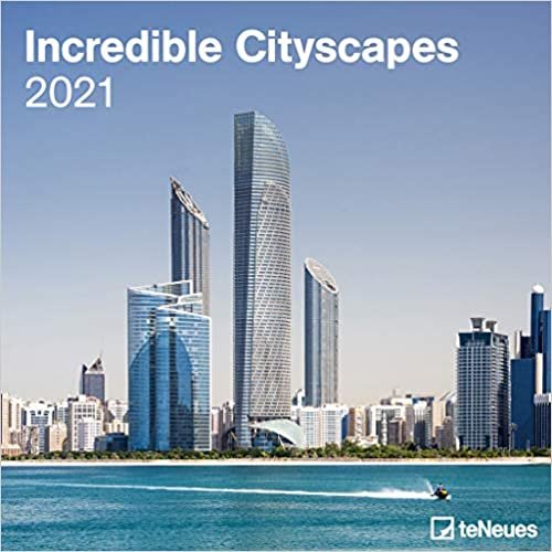 indir Incredible Cityscapes 2021 - Wand-Kalender - Broschüren-Kalender - 30x30 - 30x60 geöffnet - Stadt-Kalender - Skyline