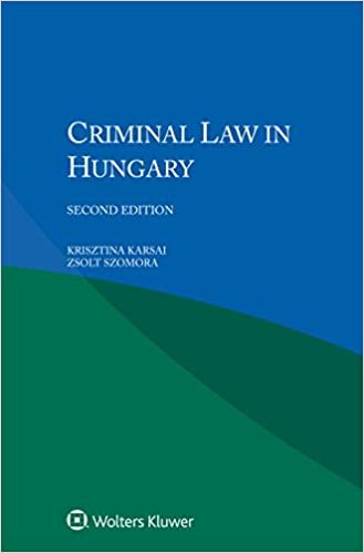 اقرأ Criminal القانون في المجر الكتاب الاليكتروني 