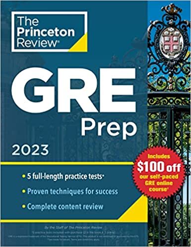 تحميل Princeton Review GRE Prep, 2023: 5 Practice Tests + Review &amp; Techniques + Online Features