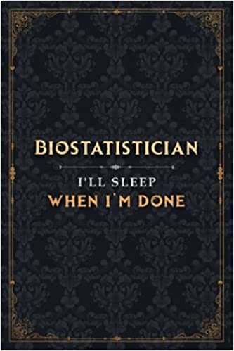 Biostatistician I'll Sleep When I'm Done Notebook Planner To Do List Journal: Monthly, 6x9 inch, 5.24 x 22.86 cm, Over 100 Pages, Pretty, A5, Bill, Simple, Meal, Hour indir