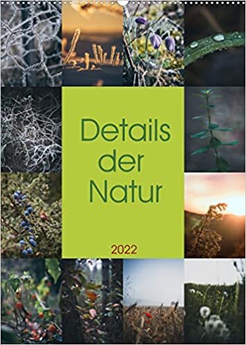 Details der Natur (Wandkalender 2022 DIN A2 hoch): Detailreiche Naturaufnahmen aus allen Jahreszeiten (Monatskalender, 14 Seiten )