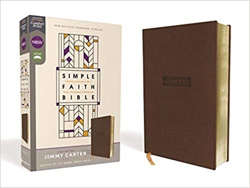 NRSV, Simple Faith Bible, Leathersoft, Brown, Comfort Print: Following Jesus into a Life of Peace, Compassion, and Wholeness indir