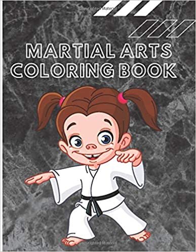 indir Martial Arts Coloring Book: Taikwando Karate Gift Colouring Activity Book for Adults s Boys Baby Children Relaxation and Activities Books for Toddlers