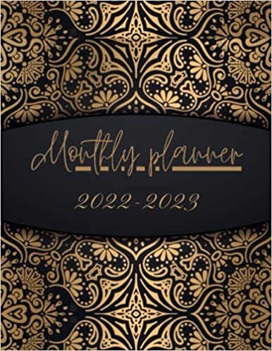 2022-2023 Monthly Planner: Deluxe Monthly Planner 24 Months With Pages for Notes, Goals & Gratitude, Golden & Black Cover Design Gift, Two Year Monthly Planner and Calendar Schedule Organizer for Work or Personal Use, ( January 2022 to December 2023) ダウンロード