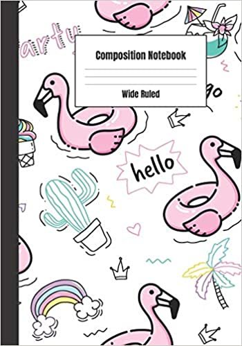 تحميل Composition Notebook: Rainbow Flamingo Theme