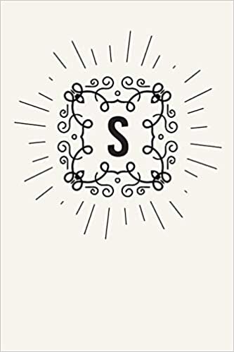 S: 110 College-Ruled Pages | Monogram Journal and Notebook with a Light Background and Classic Line Design | Personalized Initial Letter Journal | Monogramed Composition Notebook indir