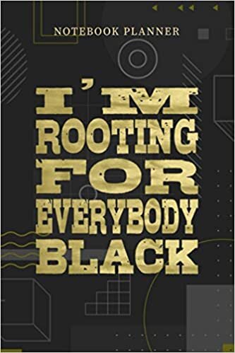 indir Notebook Planner I m rooting For Everybody Black: Over 100 Pages, Financial, Planning, Pocket, Personalized, Journal, Menu, 6x9 inch