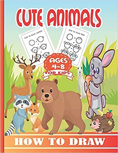 indir How to Draw Cute Animals for Kids Ages 4-8: A Fun and Easy Step-by-Step Drawing Guide for Kids to Learn to Draw Cute Animals.