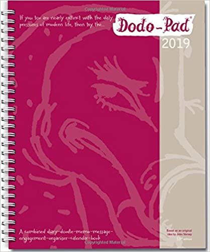 Dodo Pad Desk Diary 2019 - Calendar Year Week to View Diary: The Original Family Diary-Doodle-Memo-Message-Engagement-Organiser-Calendar-Book with room for up to 5 people's appointments/activities ダウンロード