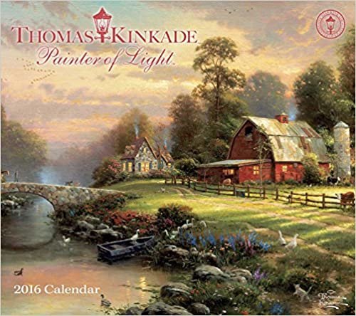 Thomas Kinkade Painter of Light 2016 Deluxe Wall Calendar