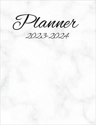 ダウンロード  2023-2024 Planner: Marble Calendar 本