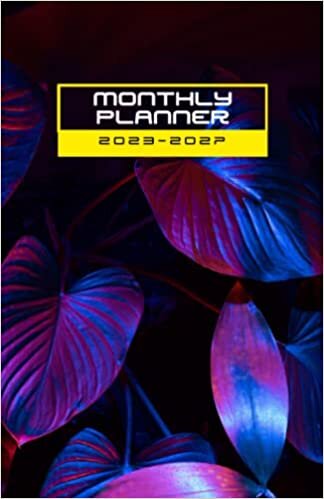 ダウンロード  2023-2027 Monthly Planner/Calendar: 5 Years Monthly Planner Calendar Schedule Organizer 5.5 in x 8.5 in | January 2023 to December 2027 (60 Months) | Neon Lights 本
