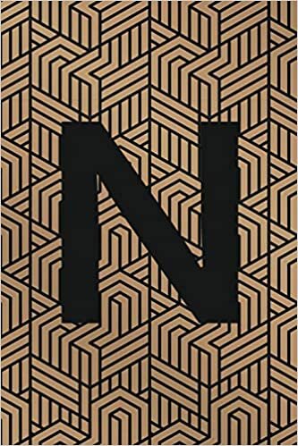 indir N: Monogram Initial &quot;N&quot; for Man, Woman / Medium Size Notebook with Lined Interior, Page Number and Daily Entry Ideal for Taking Notes, Journal, Diary, ... and Appointments (Modern Monograms, Band 14)