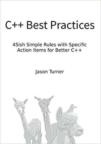 C++ Best Practices: 45ish Simple Rules with Specific Action Items for Better C++