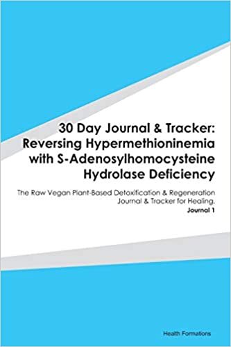 indir 30 Day Journal &amp; Tracker: Reversing Hypermethioninemia with S-Adenosylhomocysteine Hydrolase Deficiency: The Raw Vegan Plant-Based Detoxification &amp; ... Journal &amp; Tracker for Healing. Journal 1
