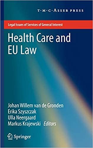 اقرأ الرعاية الصحية قانون و مقاس الاتحاد الأوروبي (مشكلات القانوني خدمات من الاهتمام عام) الكتاب الاليكتروني 
